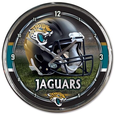 NFL Jacksonville Jaguars Chrome Clock