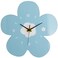 funsec 12 Inch Blue Flower Wall Clock Petal Design Wall Clock Silent Non Ticking Clock Creative Clock Quartz Clock Battery Powered Arabic Numerals Decorative Home Living Room Size:33.5 * 29.5CM