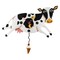 Allen Designs &quot;Bessy Cow&quot; Whimsical Pendulum Wall Clock