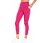 Bally Total Fitness Women's Standard Bow High Rise Pocket Ankle Legging, Festival Fuchsia, Medium