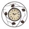 SPI Home Pinecone Wall Clock, White, 2.5" x 12.5" x 12.5