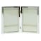 Lawrence Frames 4x6 Hinged Double Silver Standard Metal Picture Frame (710646D)