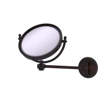 Allied Brass WM-5G/2X-VB 8 Inch Wall Mounted 2X Magnification Make-Up Mirror, Venetian Bronze