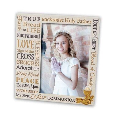 Christian Brands Catholic First Communion Gift Photo Frame