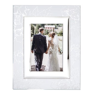 Lenox 886924 Silver Peony 5" X 7" Frame