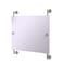 Allied Brass Dottingham Landscape Rectangular Frameless Rail Mounted Wall Mirror, Polished Nickel