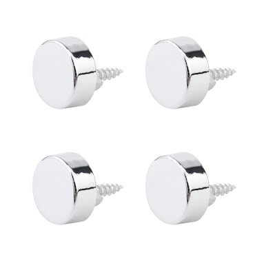 T Tulead Mirror Clips Wall-Mounted Mirror Brackets Zinc Alloy Mirror Holders for Walls Round Mirror Mounting Clips for 6-7mm Glass/Mirror Dresser Mirror Brackets Pack of 4