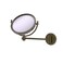 Allied Brass WM-5T/3X-ABR 8 Inch Wall Mounted 3X Magnification Make-Up Mirror, Antique Brass