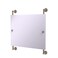 Allied Brass Dottingham Landscape Rectangular Frameless Rail Mounted Wall Mirror, Antique Pewter