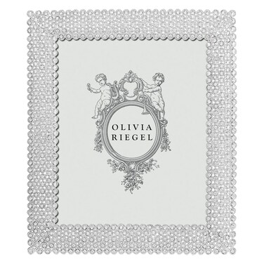 Alexis Silver Austrian Crystal 8x10 Frame by Olivia Riegel - 8x10