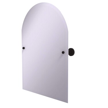 Allied Brass WP-94 Frameless Arched Top Tilt Beveled Edge Wall Mirror, Oil Rubbed Bronze