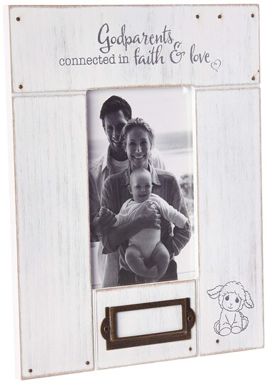 Precious Moments 193402 Godparents Connected in Faith and Love Photo Frame