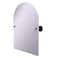 Allied Brass PR-94 Frameless Arched Top Tilt Beveled Edge Wall Mirror, Matte Black