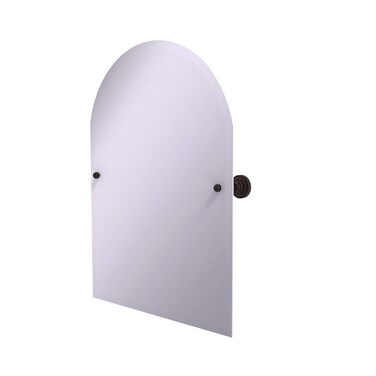 Allied Brass DT-94 Frameless Arched Top Tilt Beveled Edge Wall Mirror, Venetian Bronze