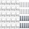 Tatuo 20 Sets of Mirror Holder Clips Kit, Clear Plastic Mirror Mounting Clips Crystal Mirror Hanging Hardware Frameless Mirror Hanging Kit with Screws for Wall and Fixed Mirror Box Door (Style A)