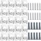 Tatuo 20 Sets of Mirror Holder Clips Kit, Clear Plastic Mirror Mounting Clips Crystal Mirror Hanging Hardware Frameless Mirror Hanging Kit with Screws for Wall and Fixed Mirror Box Door (Style A)