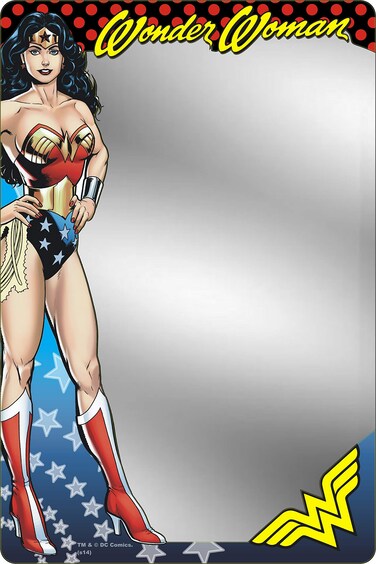 Mirror Magnetic Locker WONDER WOMAN Standing Pose 6.5 x 5.5 Inches