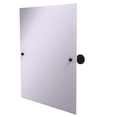 Allied Brass WP-92 Frameless Rectangular Tilt Beveled Edge Wall Mirror, Oil Rubbed Bronze