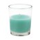 Zest Candle 12-Piece Votive Candles, Aqua Round Glass