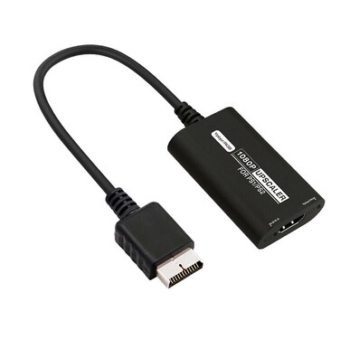 Junsi PS1/PS2 to HDMI Converter, 1080P Upscaler PS2 to HDMI Adapter Support 16:9-4:3 / YPbPr-RGBS Video Converters HDMI Cable for PS1 PS2 Console HDTV
