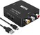 FANTIA RCA to HDMI, AV to HDMI Converter, 1080P 4k Video Audio TV 3 RCA CVBS HDMI with USB Charging Cable