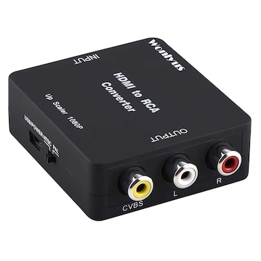Wonlyus HDMI to RCA, HDMI to RCA Converter 1080P HDMI to 3RCA CVBs Composite Video Audio Converter Adapter Supports PAL/NTSC for TV Stick, Roku, Chromecast, Apple TV, PC, Laptop, Xbox, HDTV, DVD