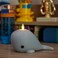Luminara Celestial Blue Whale Figural Flameless Candle Real Wax Moving Flame LED Night Light - 6.6" x 4.3