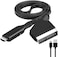 BUBUCAM SCART to HDMI Converter, HD 1080P Video Audio Cable Adapter Converter for HDTV STB VHS Xbox PS3 Sky DVD Blu-Ray