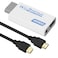 2 in 1 Wii Hdmi Converter Adapter + 5FT High Speed HDMI Cable, Wii to Hdmi 1080p Connector Output Video 3.5mm Audio - Supports All Wii Display Modes