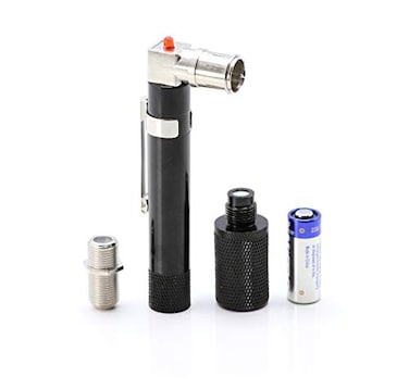 THE CIMPLE CO Coaxial (Coax) Pocket Continuity Tester (Tracer) with Voltage Toner (Sound) and Barrel Connector Bundle, for Testing, Labeling, and Identifying coaxial Lines - Pocket Toner