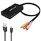 CIKIAER HDMI to RCA Converter, HDMI to AV for Apple TV, Roku, Fire Stick - Black