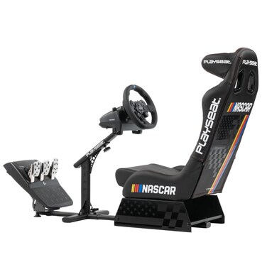 Playseat Evolution Pro Sim Racing Cockpit   Comfortable Racing Simulator Cockpit   Compatible with All Steering Wheels &amp; Pedals on The Market   Supports PC &amp; Console  Nascar Edition