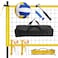 Volleyball Net for Backyard, Volleyball Net Outdoor, Volleyball Net Set with Poles, Portable Volleyball Set for Backyard with Professional Volleyball Net, Volleyball, Hammer, Boundary Line, Carry Bag
