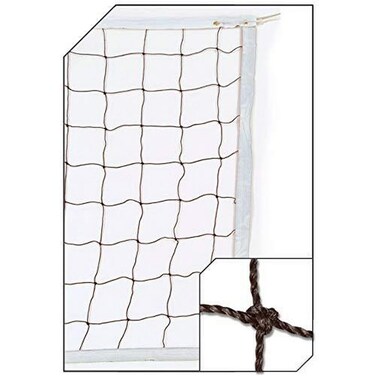 Champro Braided Volleyball Net (Black/White, 3.0-mm)