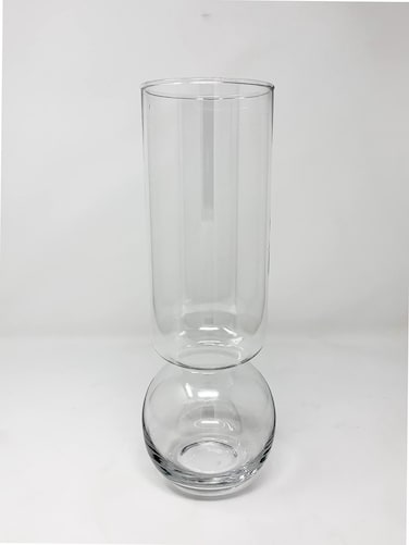 Chalily Flower Vase - Glass Bulb Vase, Tall   Great for Amaryllis Paperwhites and Hyacinth   Stunning Custom Glass   NO Messy Soil   Hydroponic Glassware   Self Watering Container   1 - Count