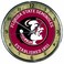 NCAA Florida State Seminoles Chrome Clock