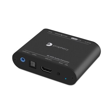 gofanco Prophecy HDMI 2.0 Audio Extractor Converter &amp; Repeater, HDMI to Optical Toslink + 3.5mm Stereo Analog Output &acirc;&euro;&ldquo; 4K 60Hz, HDR, HDMI 2.0a, HDCP 2.2, EDID, CEC, ARC, De Embedder, TAA Compliant