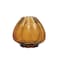 Bloomingville 9.75 Inches Round Fluted Glass Vase, Brown