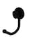 Allied Brass 420T-BKM Venus Collection Twisted Accents Robe Hook, Matte Black