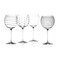 MIKASA 5159316 Cheers Set of 4 Crystal Balloon Gin Glasses, Silver