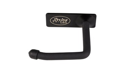 String Swing Headphone Hanger Hook Headset Holder Accessory Hook for Under Desk Or Table (Screw Or Adhesive Strip Mount, Single Unit)