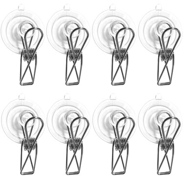 JZMYXA Suction Cup Clip, Sucker Diameter 45mm,8 Pack