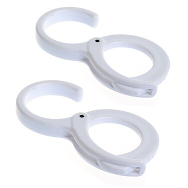 RFORPLY Multi-function Clip and Table Edge Hooks - Windproof Cross Bar Hooks (2 pcs)
