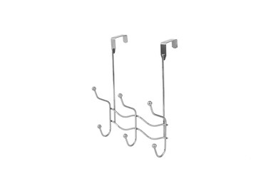 Inspired Living by Mesa Inspired Living Over The Door Hanger 6 Organizer in Silver Bay Collection utility-hooks,