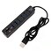 6 Ports USB 2.0 Hub Splitter Adapter Multi USB Combo 2 in 1 with MicoSD SD/TF Card Reader for Notebook/Laptop/PC/MacBook