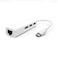 USB C to 3 x USB A and RJ45 Ethernet LAN Adapter Hub Cable Mac USB-C Network for Win XP/8/10/ MACOS
