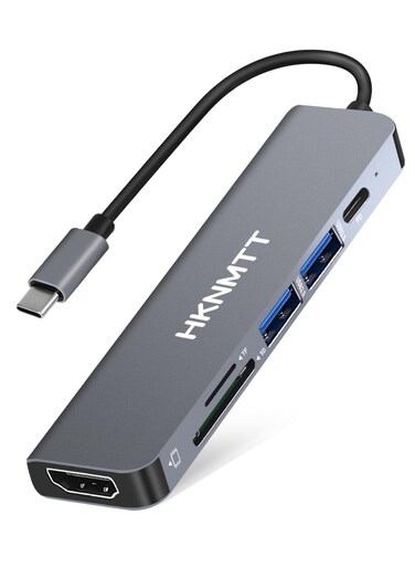 HKNMTT USB C Hub,USB C Docking Station,USB C Dock,USB C Dongle,USB C Hub Multiport Adapter HDMI Type C Hub and for MacBook Pro, MacBook Air, Laptop