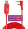 BAOFENG Programming Cable UV-5R/5RA/5R Plus/5RE, UV3R Plus, BF-888S, 5R EX, 5RX3, GA-2S, UV-82 (39-inch Mirkit Red, This one Works!)