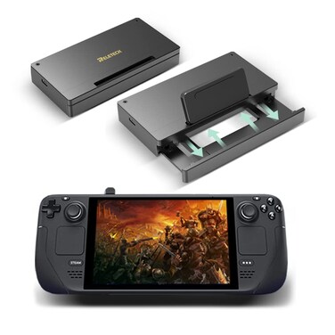 Steam Deck Dock Station with Portable NVMe SSD 1TB Aluminum Stand Hub HDMI 4K USB C USB3.2 PD Charger for SteamDeck Console