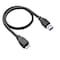 3FT External Hard Drive Cord, Replacement USB 3.0 to Micro-B Super Speed/Charge SS Cable for Western Digital WD My Passport, Seagate, Toshiba Canvio, Samsung S5/Note 3, LaCie, Elements &amp; More